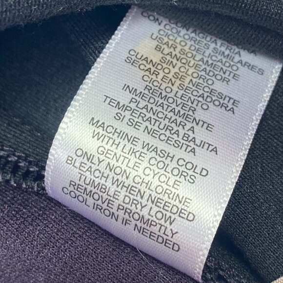 Women's Daisy Fuentes Knit Sweater Dress Deep Purple Black Small - Picture 9 of 10